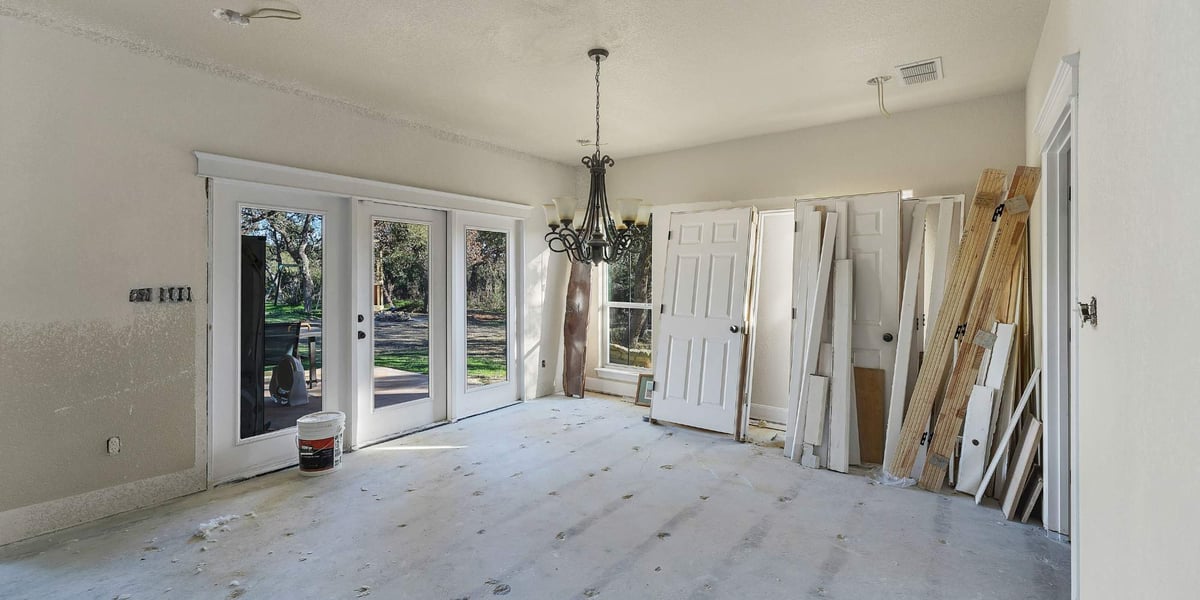 Beginning stages of a whole home remodel by Hill Haven Homes in San Antonio