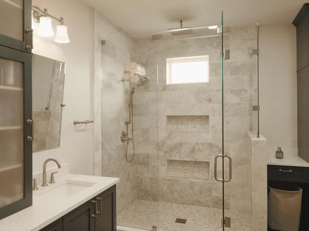 Bathroom with Walk in Shower Renovation in San Antonio