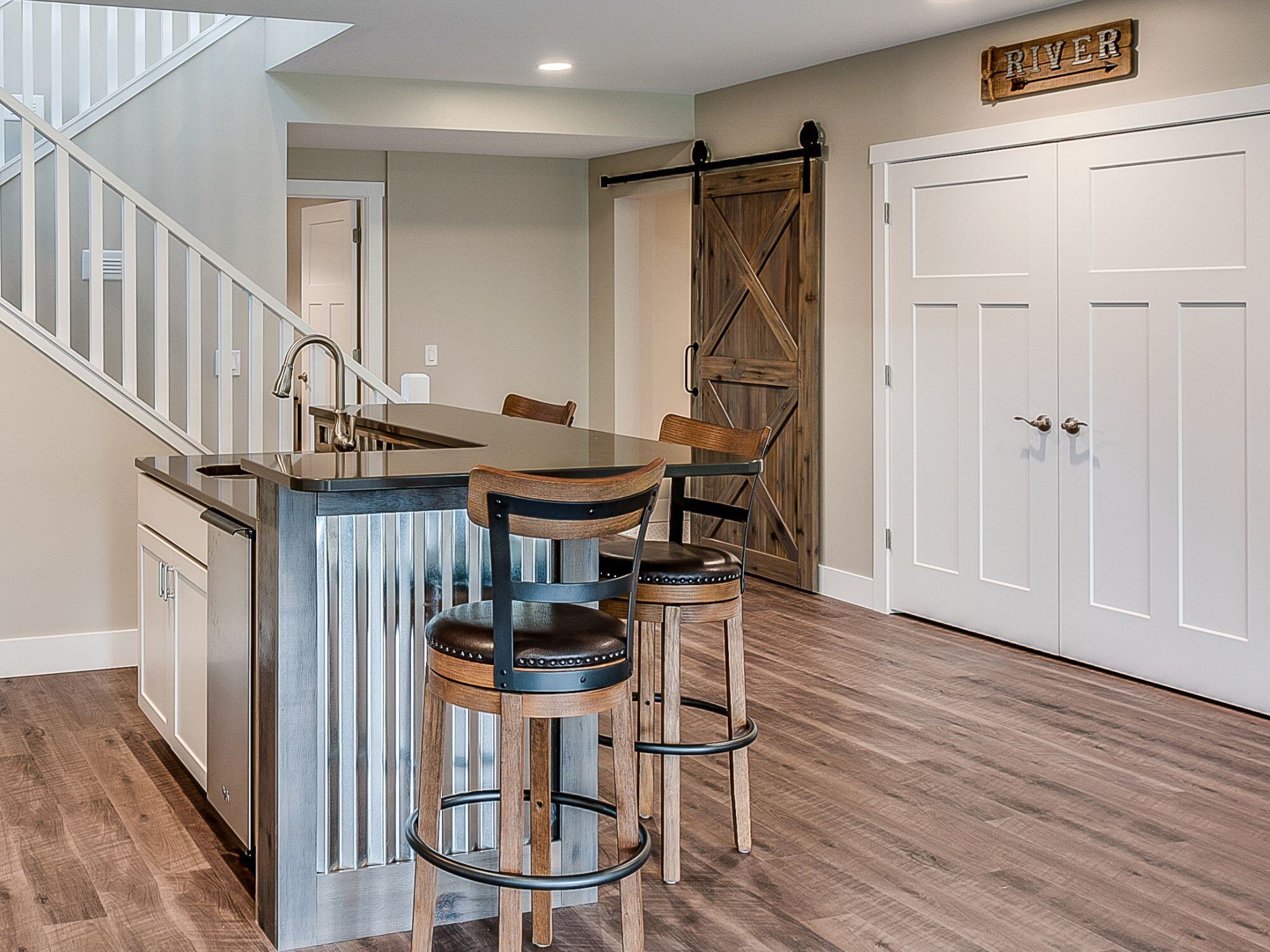 Stock Image of Basement Remodel