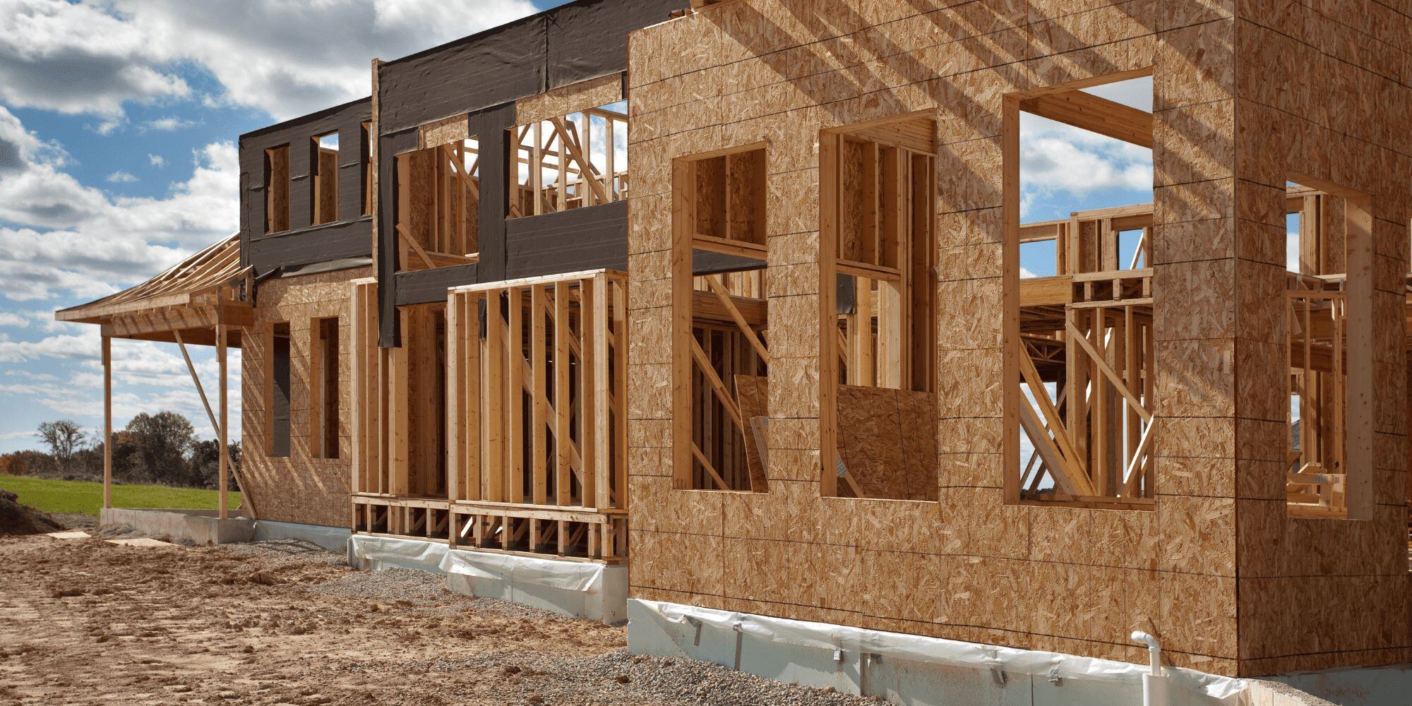 Stock Image of Home Being Built on Land in San Antonio